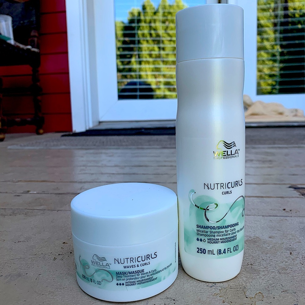 Wella Nutri-curls shampoo and mask